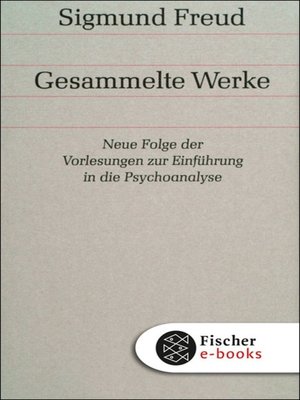 cover image of Neue Folge der Vorlesungen zur Einführung in die Psychoanalyse